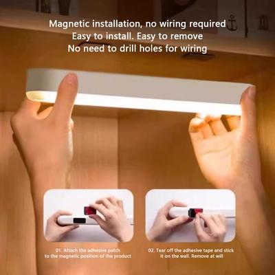 Motion Sensor Lights Indoor Wireless Charging Indoor Motion Sensor Light Magnetic Lamp Wireless Nightlight for Kitchen Closet