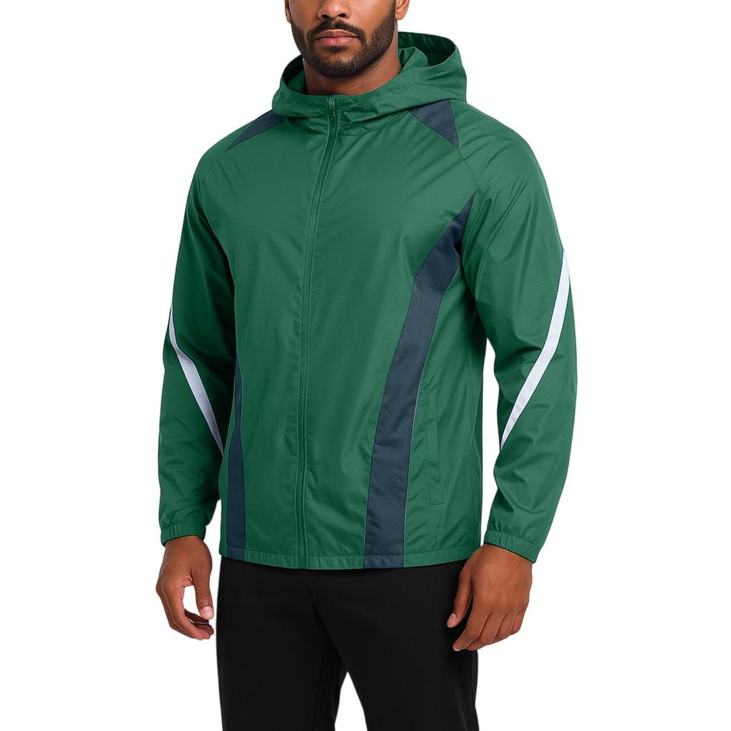 Outdoor Quick Drying Sports Windbreaker Men's Breathable Casual Hooded Jacket