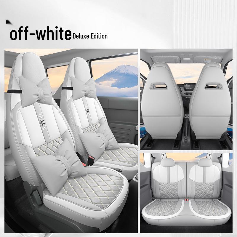 Panda MINI Universal Breathable Car Seat Cover – Cute, Wear-Resistant, Perforated, Four-Season Compatible