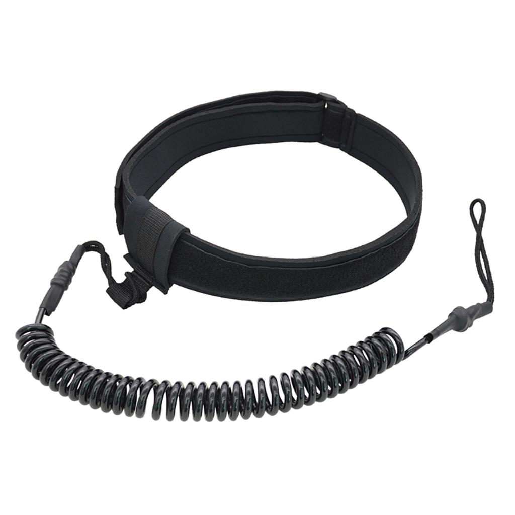 TPU Coiled Spring Waist Safety Rope Outdoor Surfboard Water Sport Surfboard Leash Comfortable Surfboard Leash Easily Use