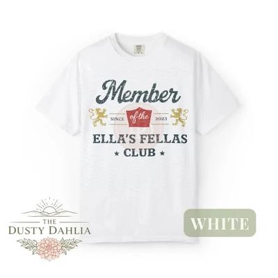 Maglietta Ella's Fellas Club, T-shirt Western Comfort Colors, Abbigliamento per Concerti Country