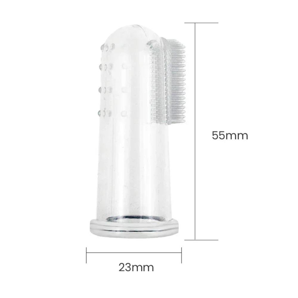 Super Soft Silicone Pet Finger Toothbrush for Dogs Cats Bad Breath Tartar Removal Teeth Care Cleaning Tool