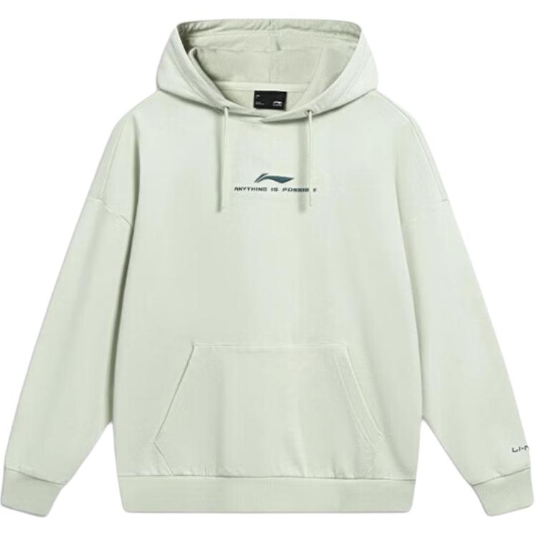 

Li Ning Удобный Универсальный Свитшот с Принтом Букв Унисекс свитшот Светло-голубой Белый AWDUC41-2 XL