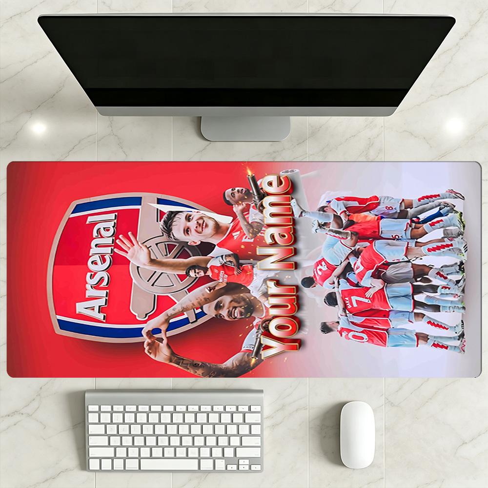 Arsenal F.c. Customizable Name Mouse Pad Keyboard Mat Desktop Mouse Pad Non-Slip Rubber Bottom Office Desk Accessory