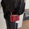 Yogodlns  Korean Fashion Square Box Handbag Women's Mini Crossbody Bag Simple Urban Style PU Material Small Square Bag