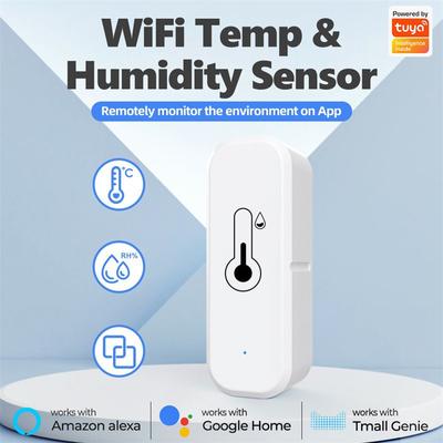 Tuya Inteligentny czujnik temperatury i wilgotności zasilany bateryjnie Bluetooth WiFi Inteligentny higrometr domowy Monitor termometru