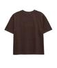 Denawo Pigment Stripe Crop Short Sleeve Tee (Burgundy)