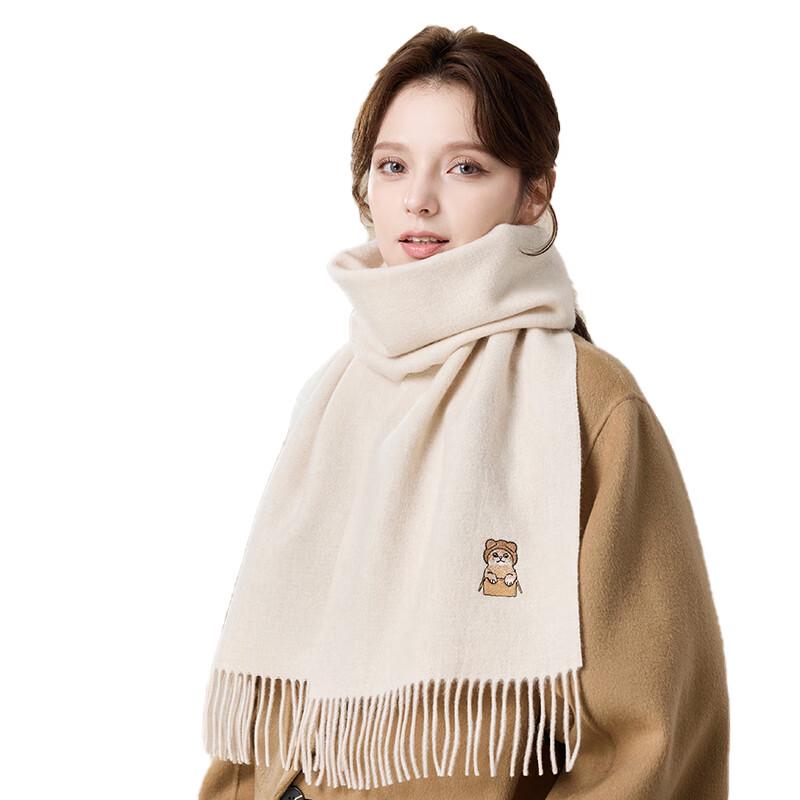 JIUMU Women's Pure Wool Scarf and Shawl