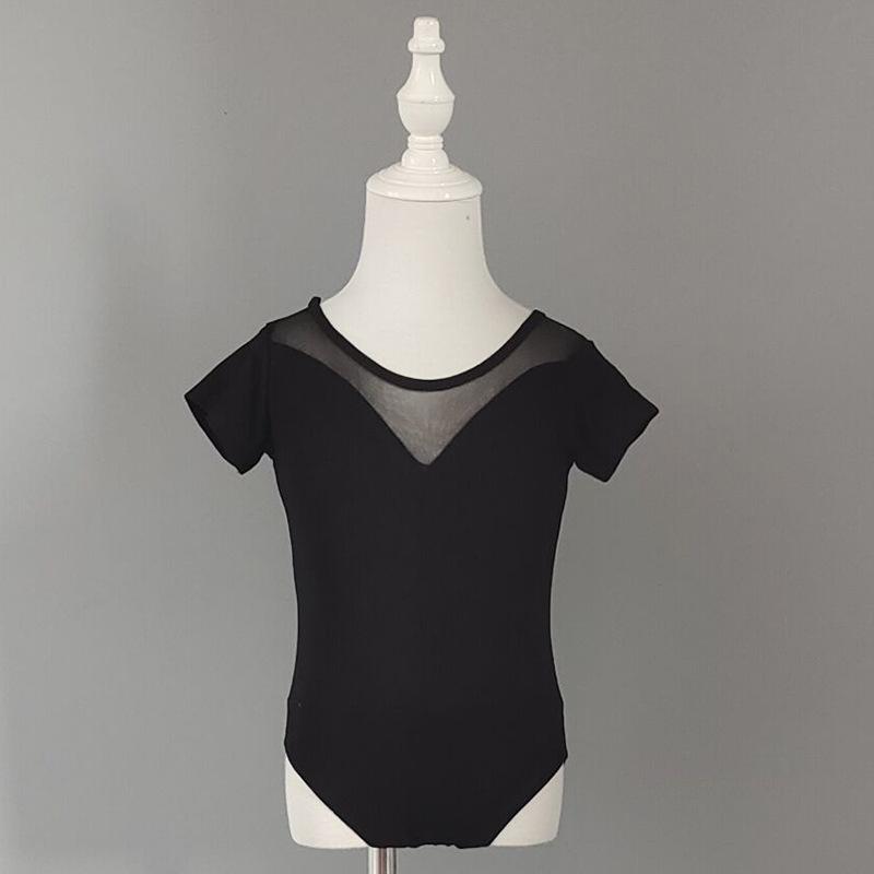 

Детские купальники для балета, одежда для танцевальной практики для девочек, балетное гимнастическое платье 110 чёрный