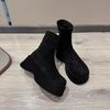 Women's Thin Fashion Versatile Soft Elastic Comfortable Ankle Boots Shock Absorption Non-slip Casual Sports Martin Boots