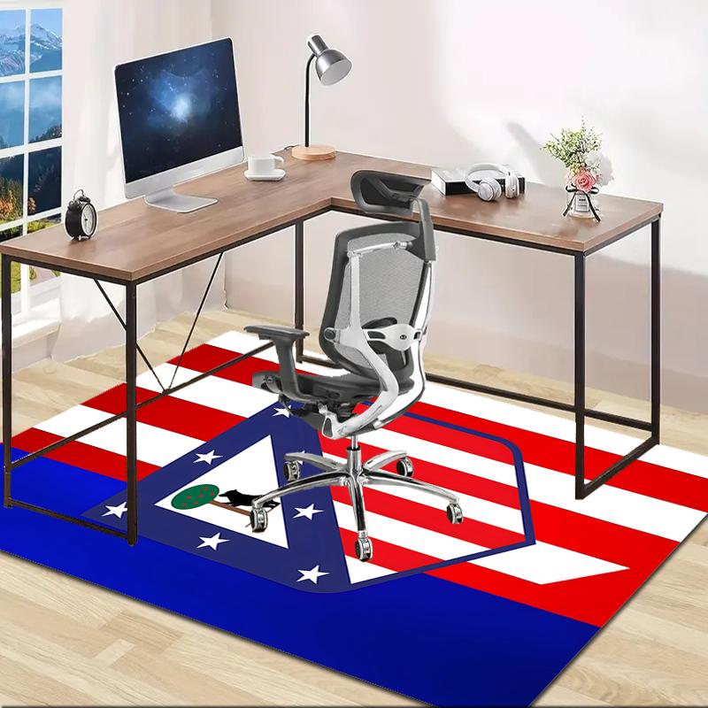 1pc Football Team Design Area Rug - Non-Slip, Soft & Cozy Floor Mat for Living Room, Bedroom, Office - Indoor/Outdoor Decorative Carpet