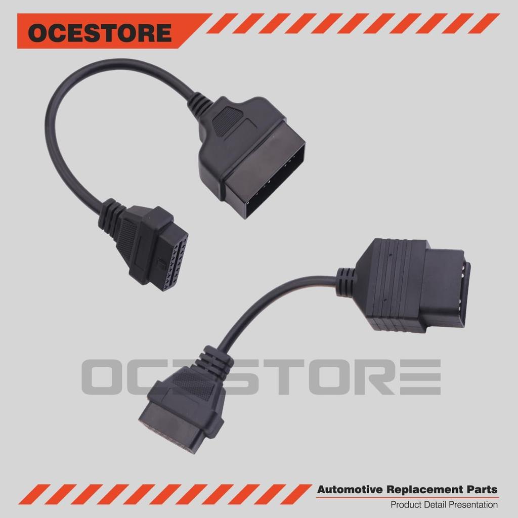 OCESTORE 2pcs OBD1 to OBD2 Diagnostic Tool Adapter Connector Cable 22 Pin to 16 Pin and 17 Pin to 16 Pin for Toyo ta OBD1 to OBD2 Diagnostic Tool