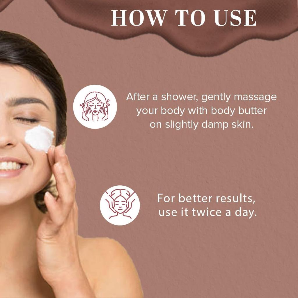 Khadi Natural Chocolate Honey Body Butter 50 g Pack | Deeply Hydrating & Restores Skin Glow
