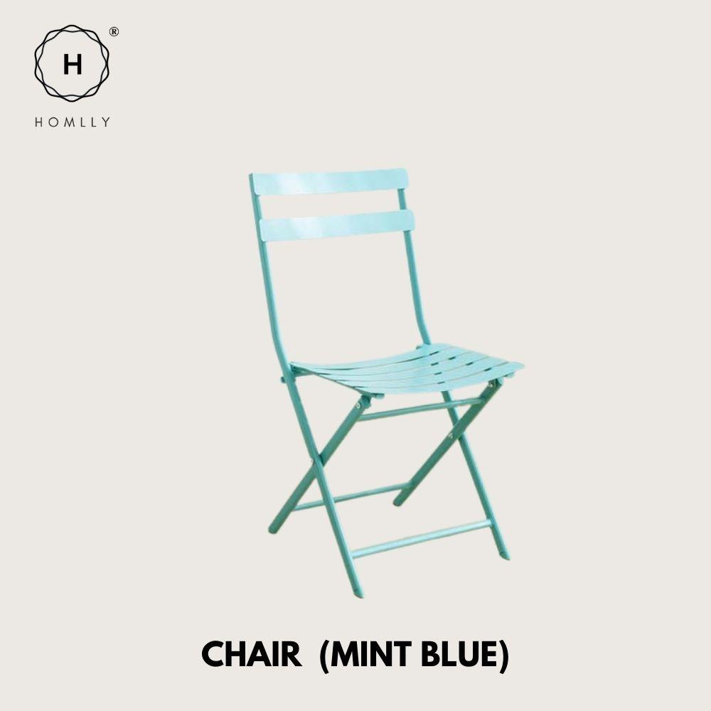 Homlly Ostoo Folding Outdoor Patio Balcony Table and Chairs (2PCS)