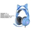 SY-G25 Wired Headphone RGB Lighting Omni-directional Mic Over-Ear Computer Headphone with Cute Cat Ear for E-sport