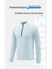 Men's Quick-Dry Long Sleeve Sun Protection T-Shirt with Half Zip for Sports & Fitness