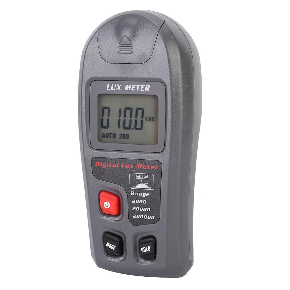 Handheld Digital Electronic Luxmeter Light Meter Illuminometer Photometer with 200,000 Range