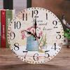 30cm Evropské Retro Kreativní Nástěnné Hodiny Obývací Pokoj Bar Hodiny Dřevěné Nástěnné Hodiny