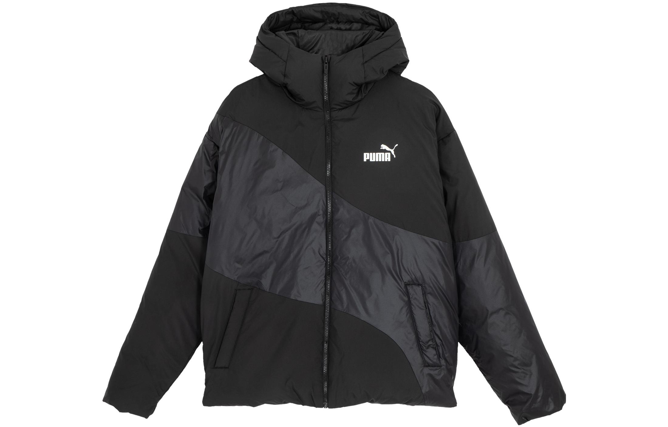 PUMA IG CAT HOODED DOWN PUFFER JACKET Down Jacket Men s Black 622148-01 M