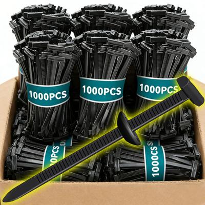 Nylon Universal Cable Tie Buckle Zip Tie Heavy Duty Self-Locking Push Pin with Button Fixion Tools for Car Auto Repair