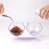 Bol de nourriture - nc - inclinable à 15° - pvc non toxique - transparent - double compartiment