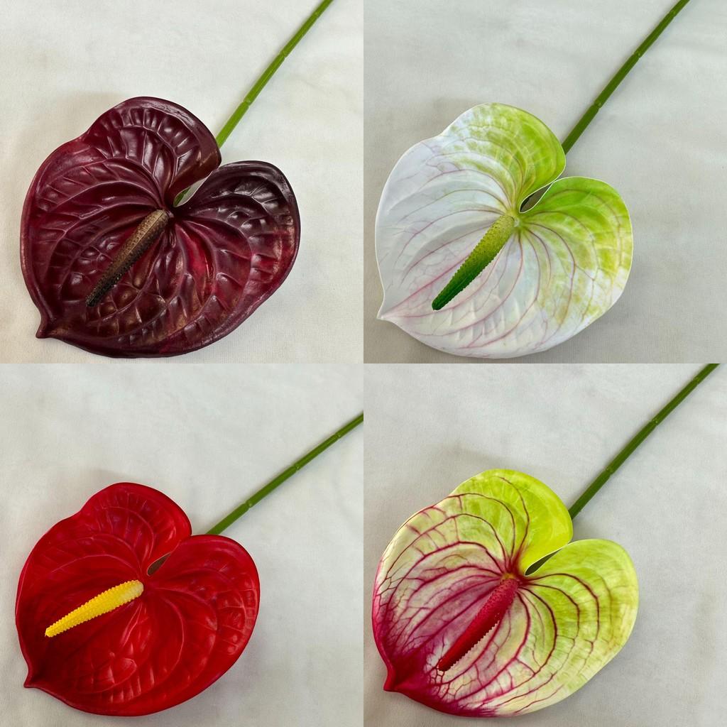 Artificial Flower Anthurium Wedding Hotel Restaurant Room Wall Decoration