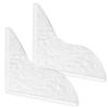 1Pair Transparent Acrylic Sink Splash Guard 90°-105° Adjustable Water Baffle Anti-Splash Waterproof Countertop Protector