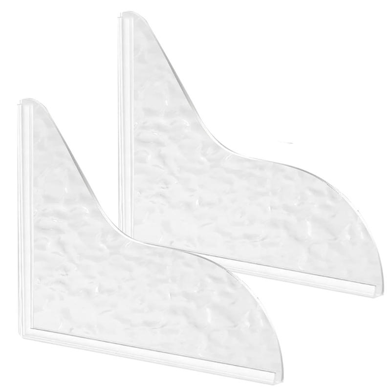 2PCS Transparent Splashproof Baffle Easy Installation Splashed Water Guard For Hand Sink Kitchen Sink Bathroom Accessories