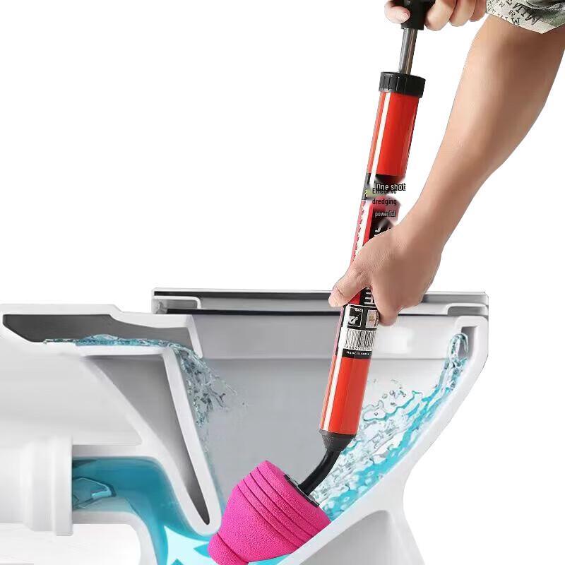 Manual Toilet and Drain Plunger