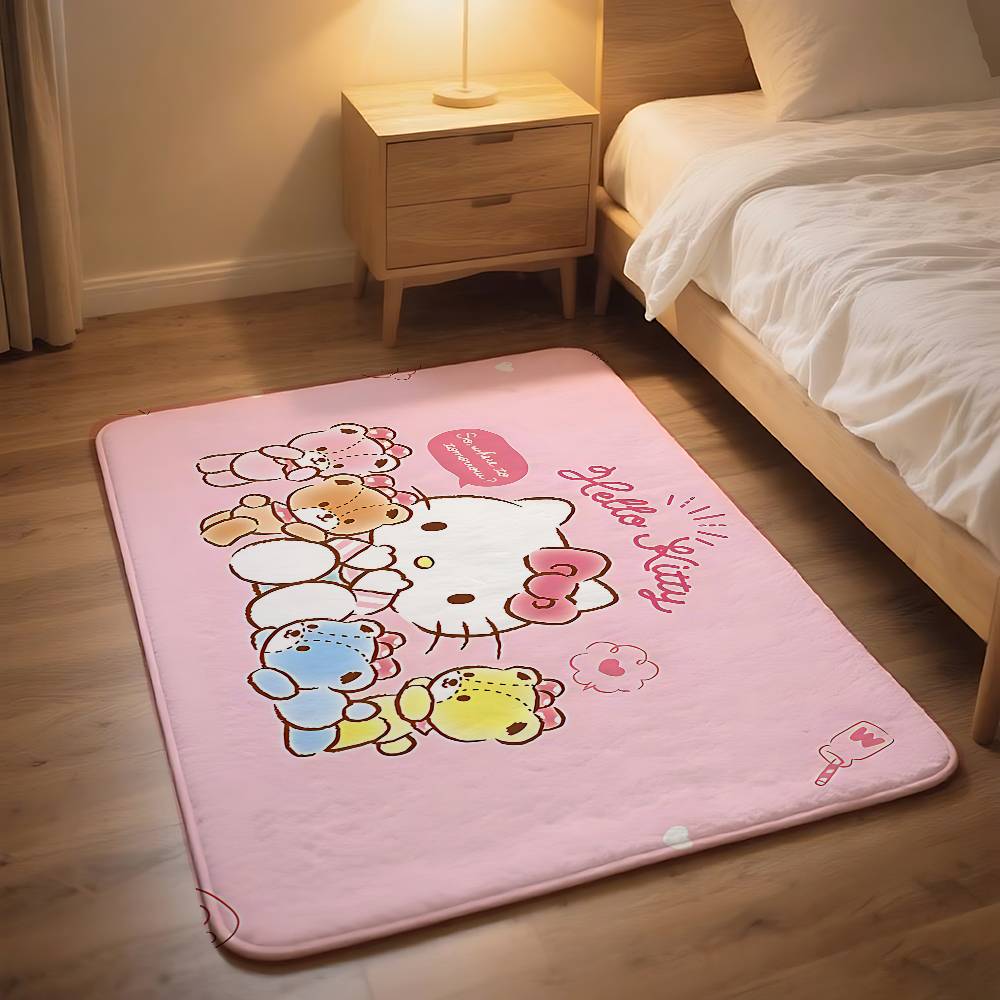 Kawaii H-hello K-kttiy-S Cute Carpet Bathroom Anti-slip Mat Door Mat Home Decoration Mat Entrance Door Mat Scratch-resistant Mat