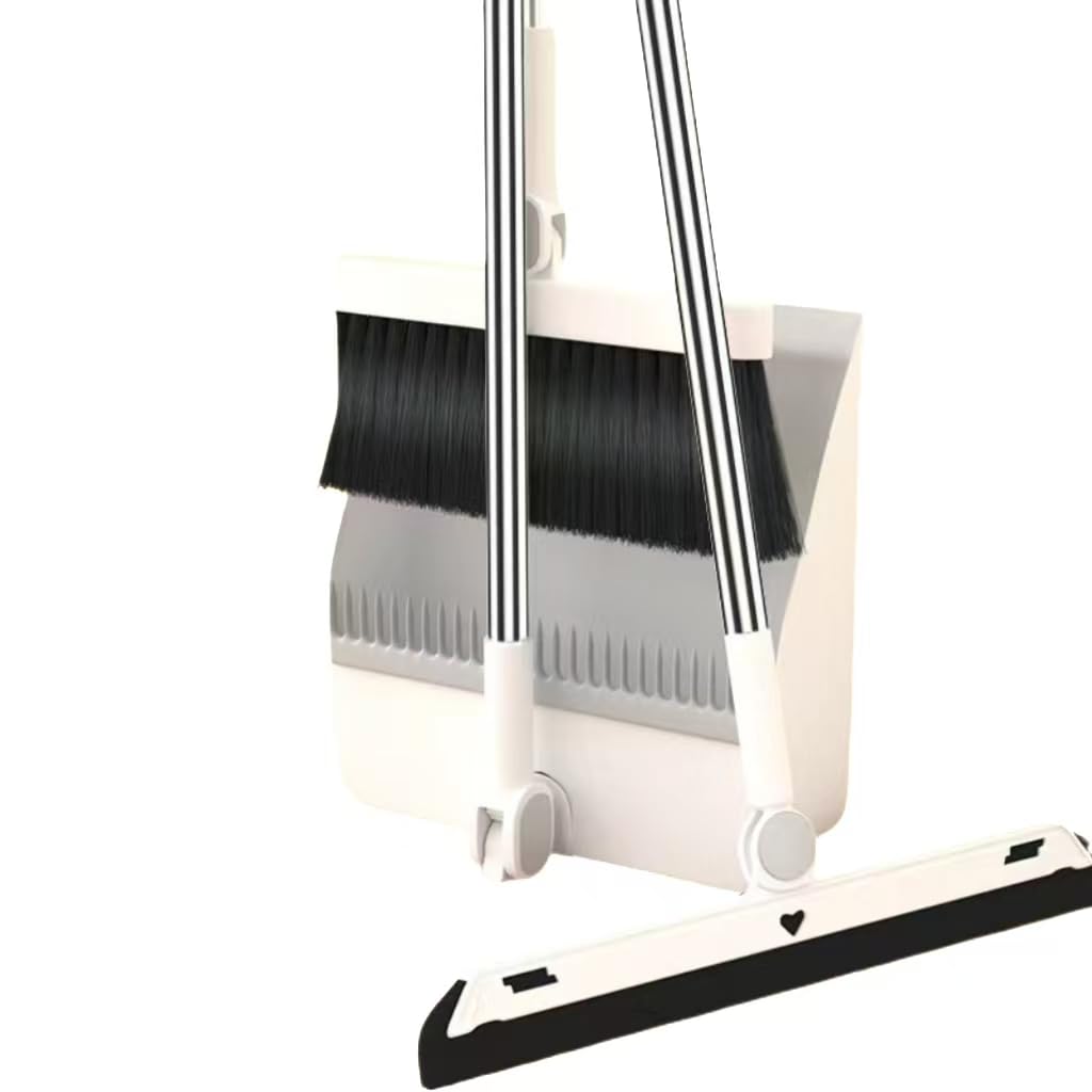 

Веник и совок зашифрованный складной вращающийся балконный веник и совок можно чистить без удобной красоты удобство коммерческий 1 комплект, белый