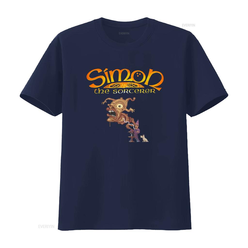Simon the Sorcerer Retro Video Game Amiga C64 T Shirt Nostalgic Gaming Design vintage Washed Unisex Stretched Soft Comfortable