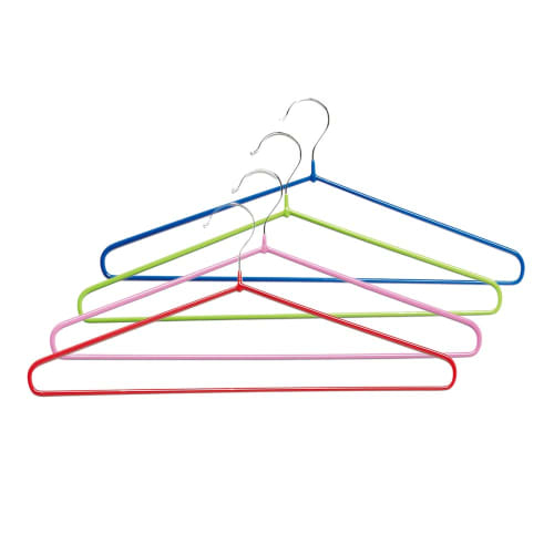 Aimedia Non-Slip Clothes Hangers, 12-Piece Set, for Laundry, Drying, and Storage, Colorful, 41cm Shoulder Width