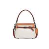 New Tate Leather Handbag, Shoulder Bag, Crossbody Bag Women's White, Brown & Multicolor C2586-V5SBJ