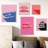 Fashion Modern Quote Typography Art Poster Print Patriarchy Pink Canvas Painting Room Home Decor Young Girl Female Dormitory