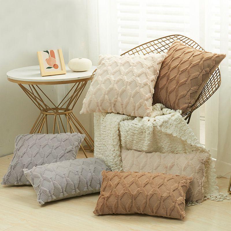 Diamond Plush Pillowcase Soft And Comfortable Cushion Cover For Chic Bed And Sofa Decor