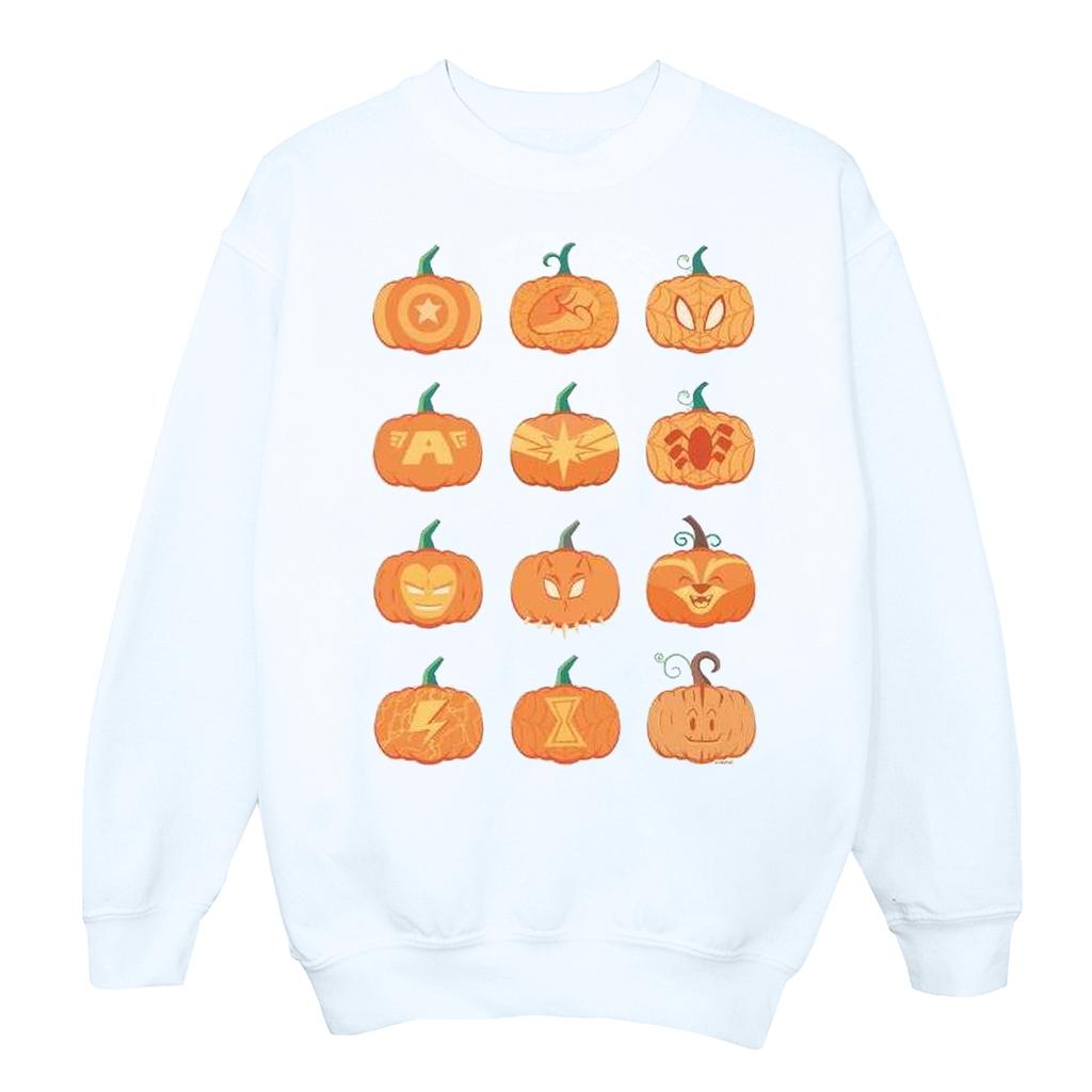 Marvel Mens Avengers Halloween Pumpkin Sweatshirt