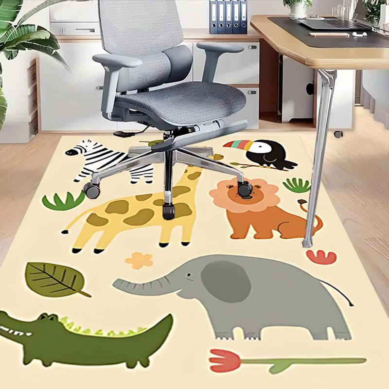 1PC jungle animals Anti-slip carpet, suitable for Office, bedroomand playrooms. It can also be used as a sofa footrest cover-W81