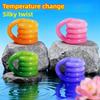 Color Change Stress Relief Toy Endless Twist Decompression Fidget For Focus Anxiety Training Thermochromic Desktop Decoration