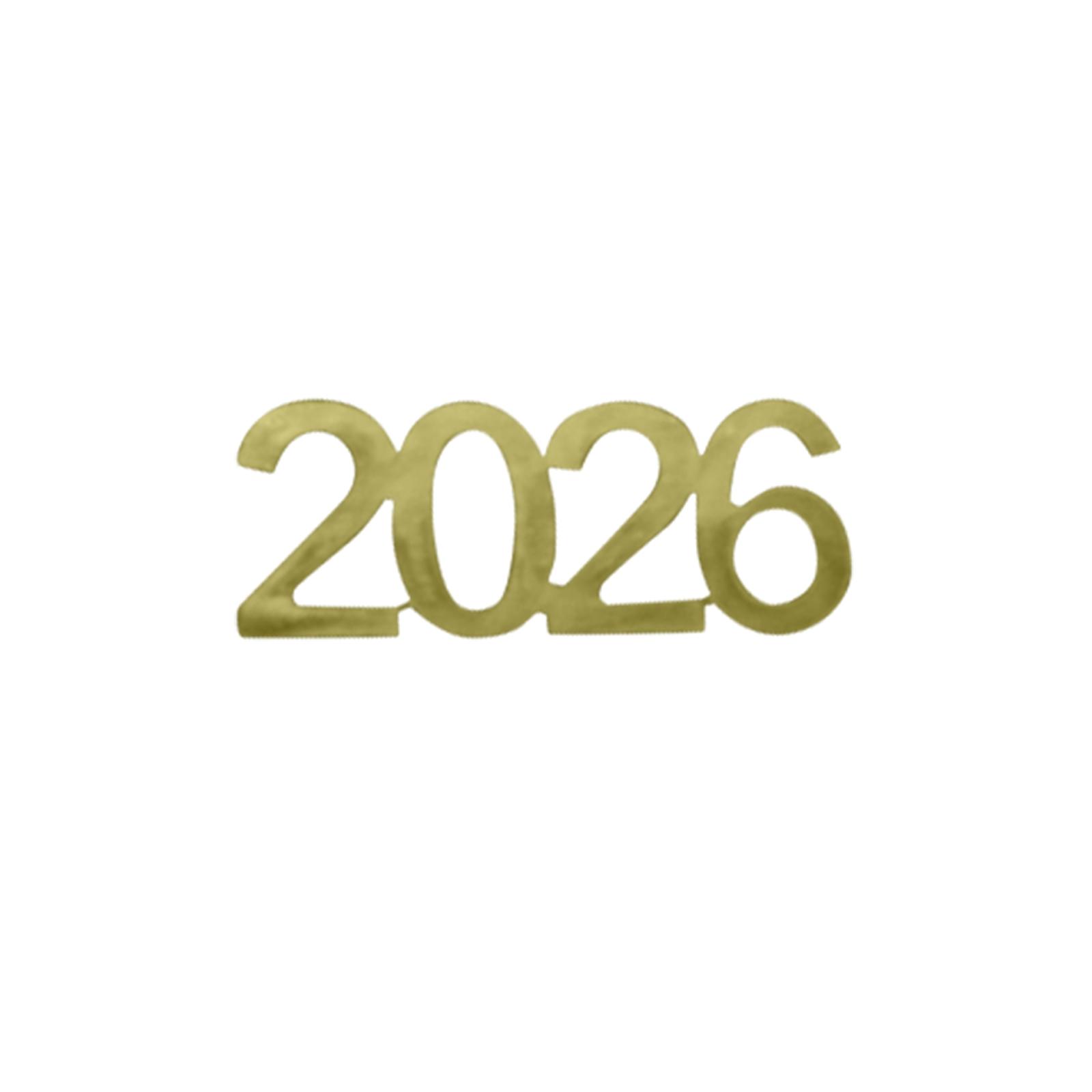 

Золотое Конфетти на Выпускной Класс 2026, Блестящее Конфетти 2026 100 шт. Для Украшения Выпускного Вечера и Новогодней Вечеринки 2026. золотой