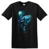 Fish Design T Shirt Ocean Blue Graphics Marine Life Swimming Tee