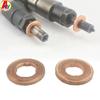 Free Ship! ALYTEST 50PCS 7x15mm Common Rail Injector Nozzle Copper Pad Gasket for Diesel  Sealing Repair Tool Parts
