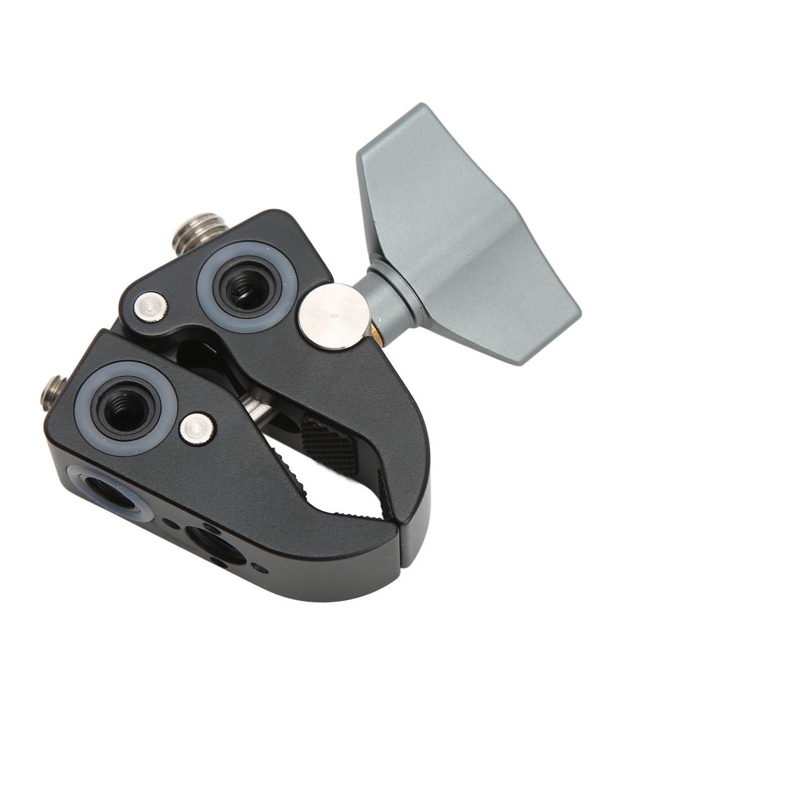

WN 40 Суперзажим Универсальное крепление-зажим для камеры с резьбовыми отверстиями-адаптерами 1/4 дюйма и 3/8 дюйма для монитора