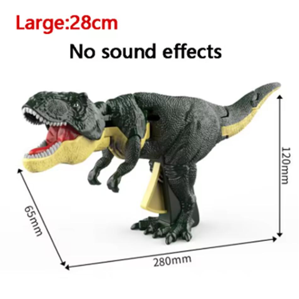 Swinging Dinosaur T-rex Toy Creative Telescopic Spring Dino Fidget Christmas Gifts Children Decompression for Kids Battery-free