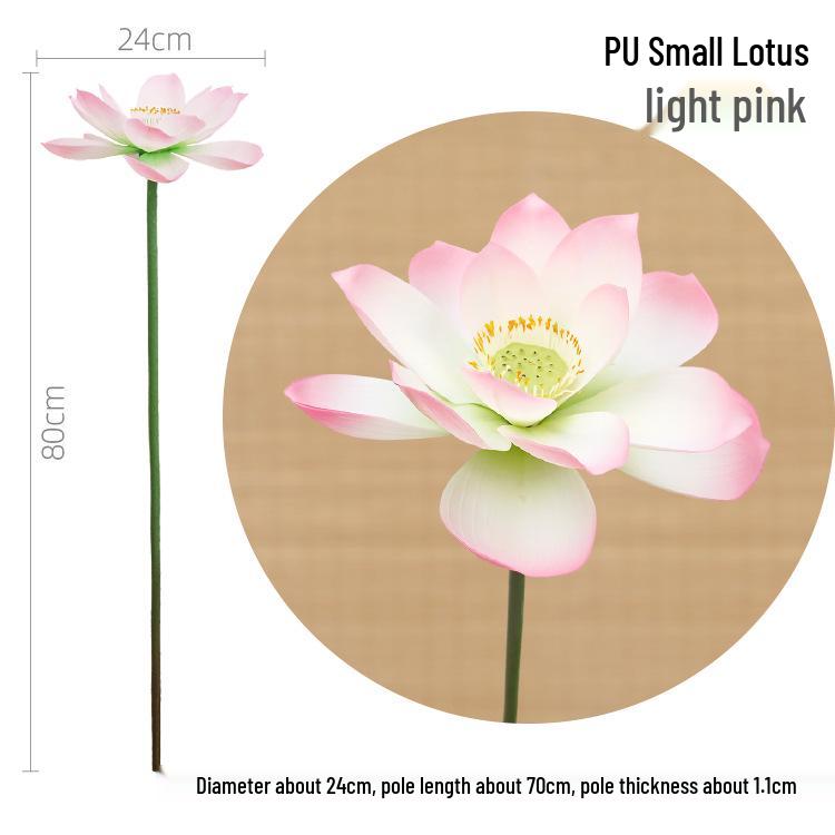 Artificial Lotus Leaf Pond Scenery Props with Stem for Stage and Landscape Photography