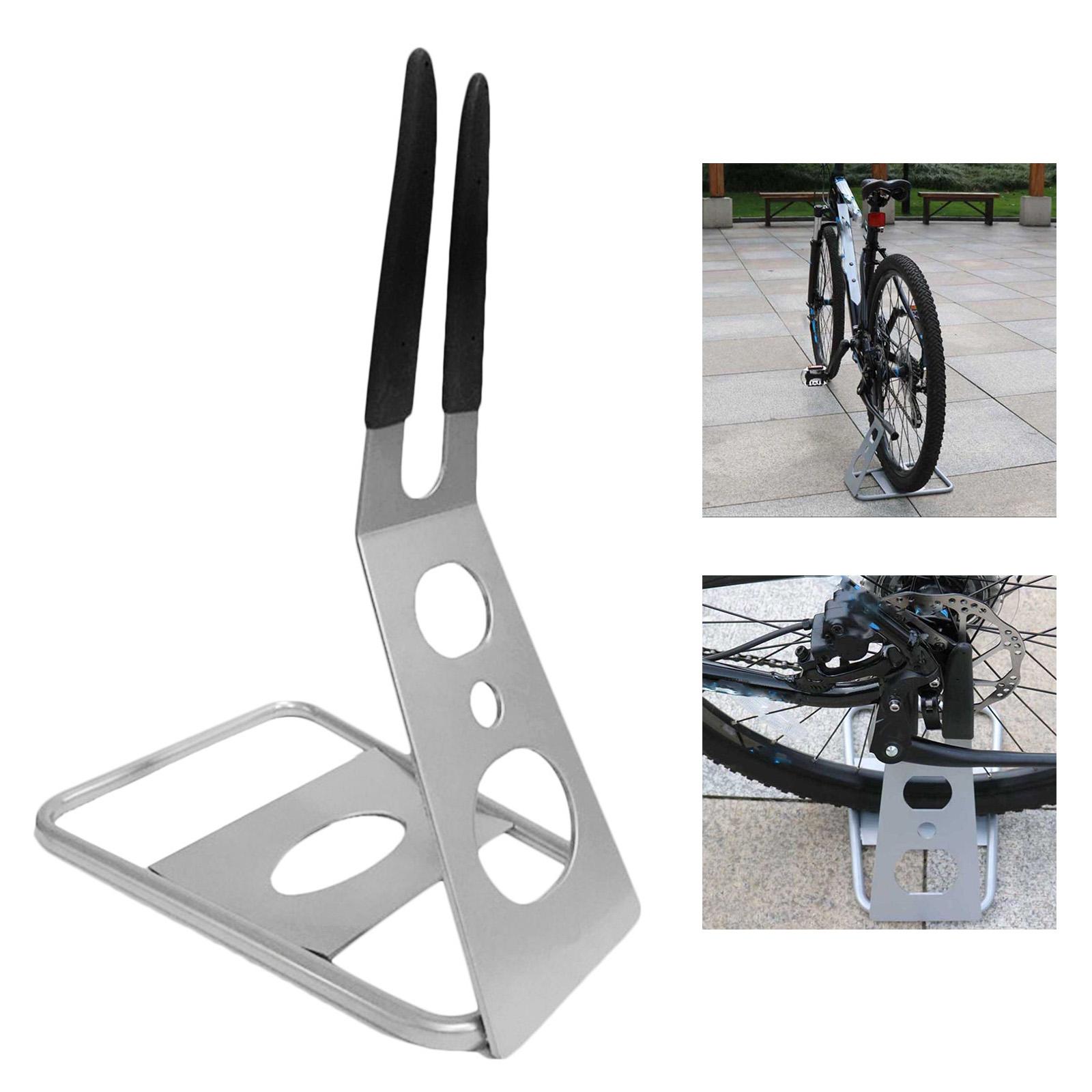 

Steel Solid Bike Parking Rack Sturdy Floor Stand Folding Holder Storage Rack серебряный