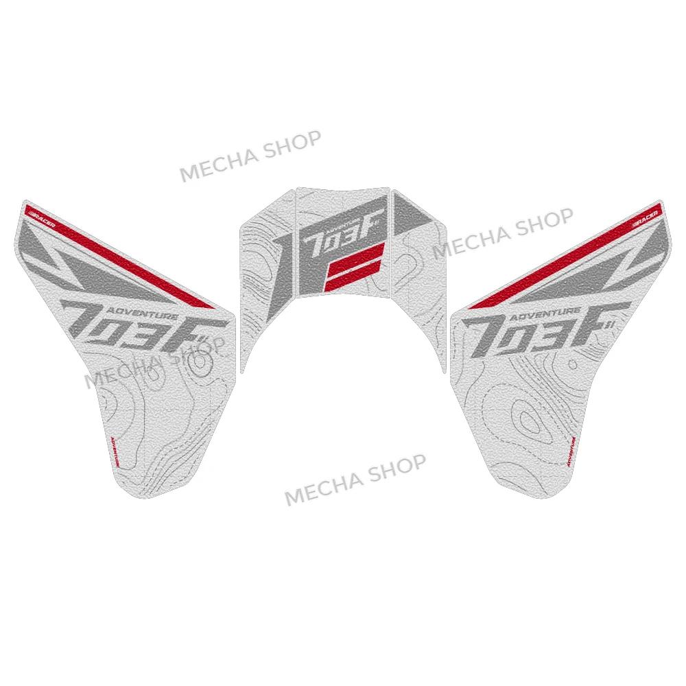 For Zontes 703F 703 F 2025 Tank Pad Sticker Motorcycle Fuel Tank Protection Anti-slip Decals