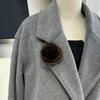 Flower Brooch Pin Imitation Mink Plush Brooch Soft and Comfortable Designs Accessory for Women Various Decoration