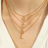 Titanium Steel 26 Letters Elegant And Exquisite Pendant Necklace Light Luxury Fashion Collarbone Chain High Sense Versatile