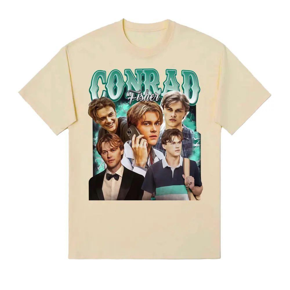 

Топы Y2K Команда Конрада Фишера Модные Футболки с Графикой из Фильма Хлопковые с Принтом Мужские Винтажные Оверсайз Комфортные Высокого Качества Унисекс 4XL